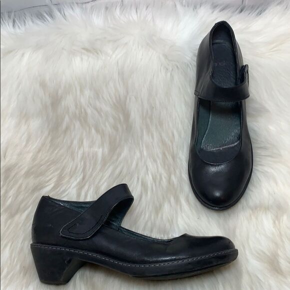 Dansko Black Leather Mary Janes Sz 40/9.5-10 - Picture 1 of 6